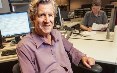 photo of Bill Reynolds in the ProJo office